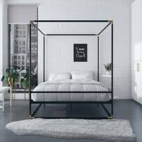 metal canopy bed frame king